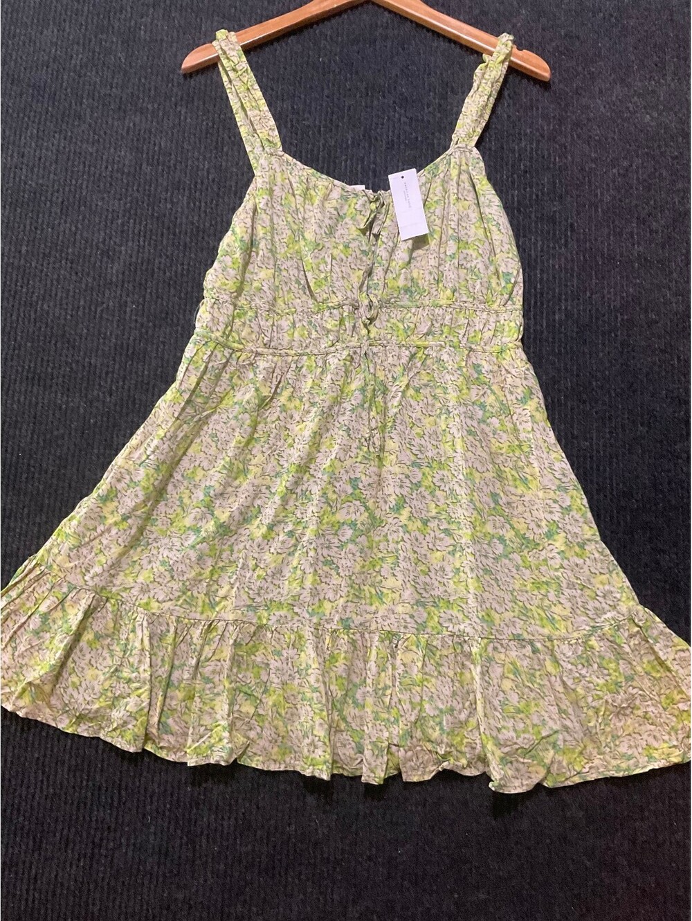 NWT American Eagle Floral Print Sleeveless Dress Size Large